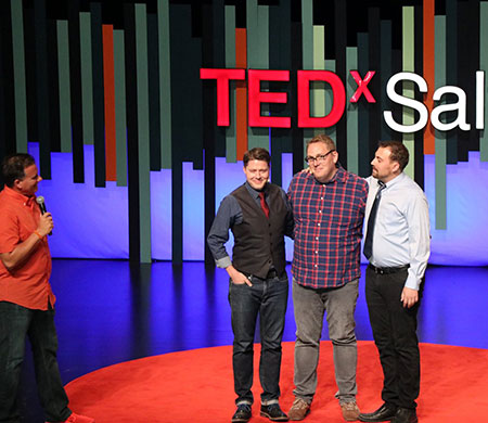 Quick Wits Comedy Improv performing at TedX Salt Lake